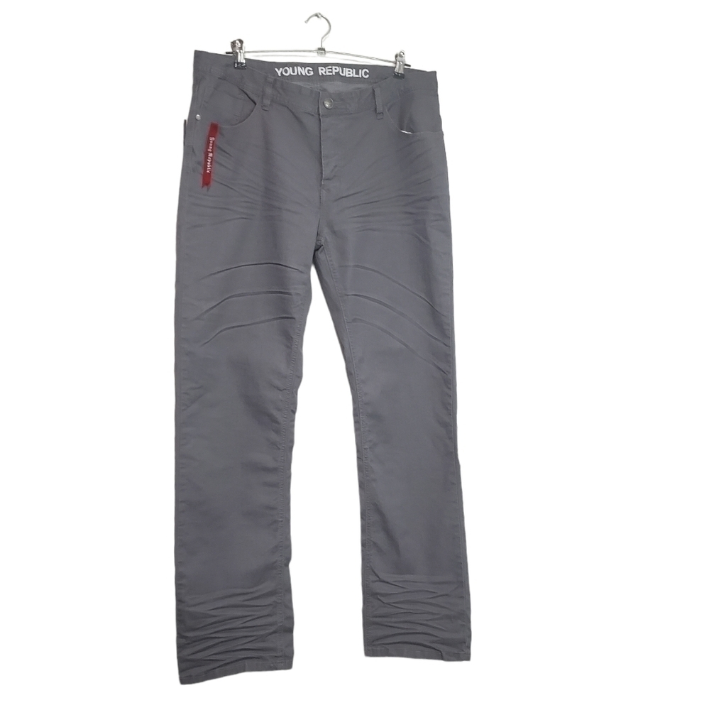 Young Republic Gray Rushed Stitch Jeans Size 38
